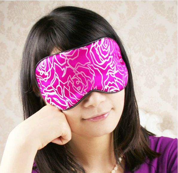 One New Silk Floral Brocade Eye Cover Sleep Mask Shade 