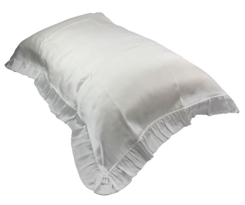 Soft Silk Envelope Pillowcase With Flouncing Hem