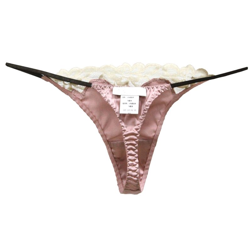 93% Silk 7% Spandex Women's Low Rise Sexy Lace Thong 021