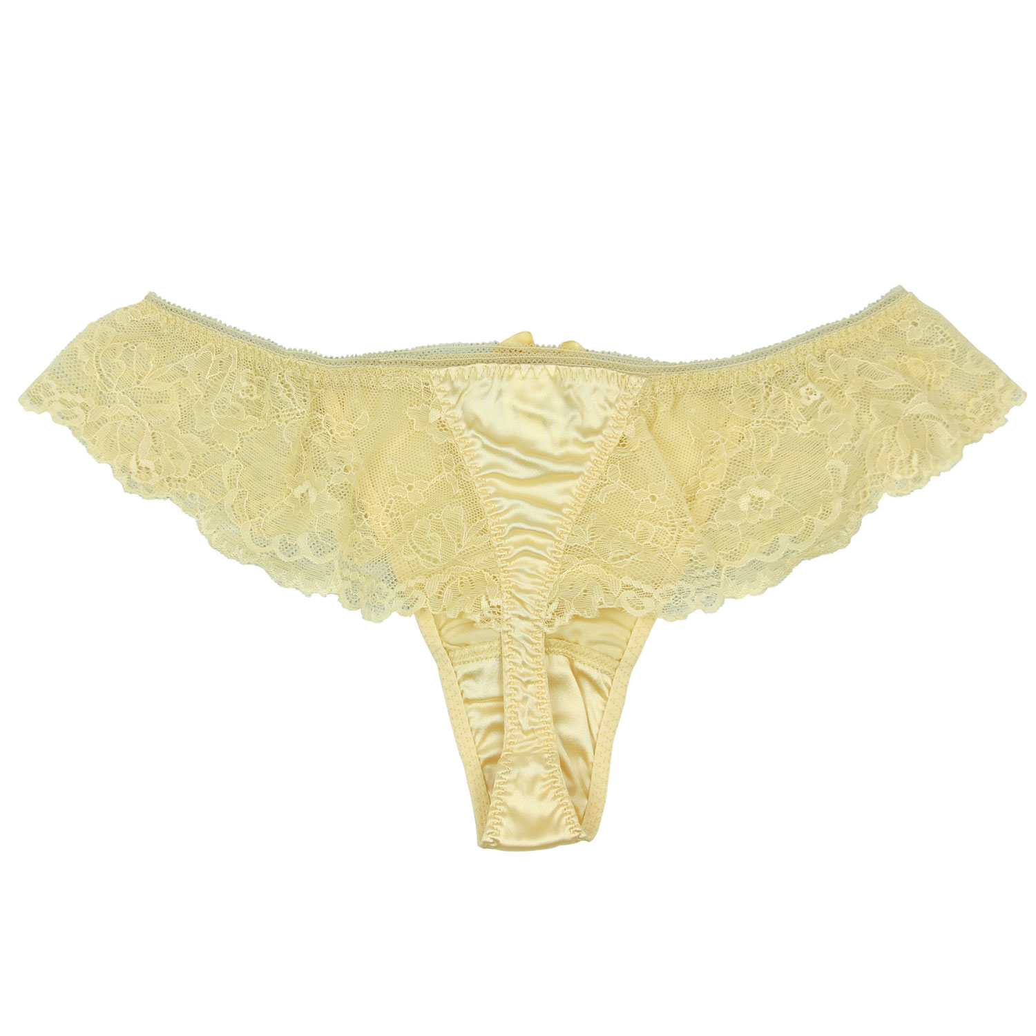 Women's Sexy Lace Thong Panties 93% Silk Blend Comfortable Lingerie ...