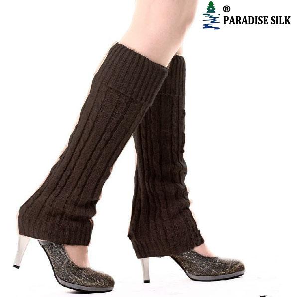 Calentadores de patas de lana de tejido de cable suave acanalados de moda 2403 - Imagen 3 de 3
