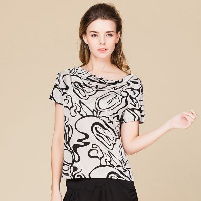 Short Sleeve-Silk,Bamboo,Women,Clothing,Top,Shirts -Paradise Silk