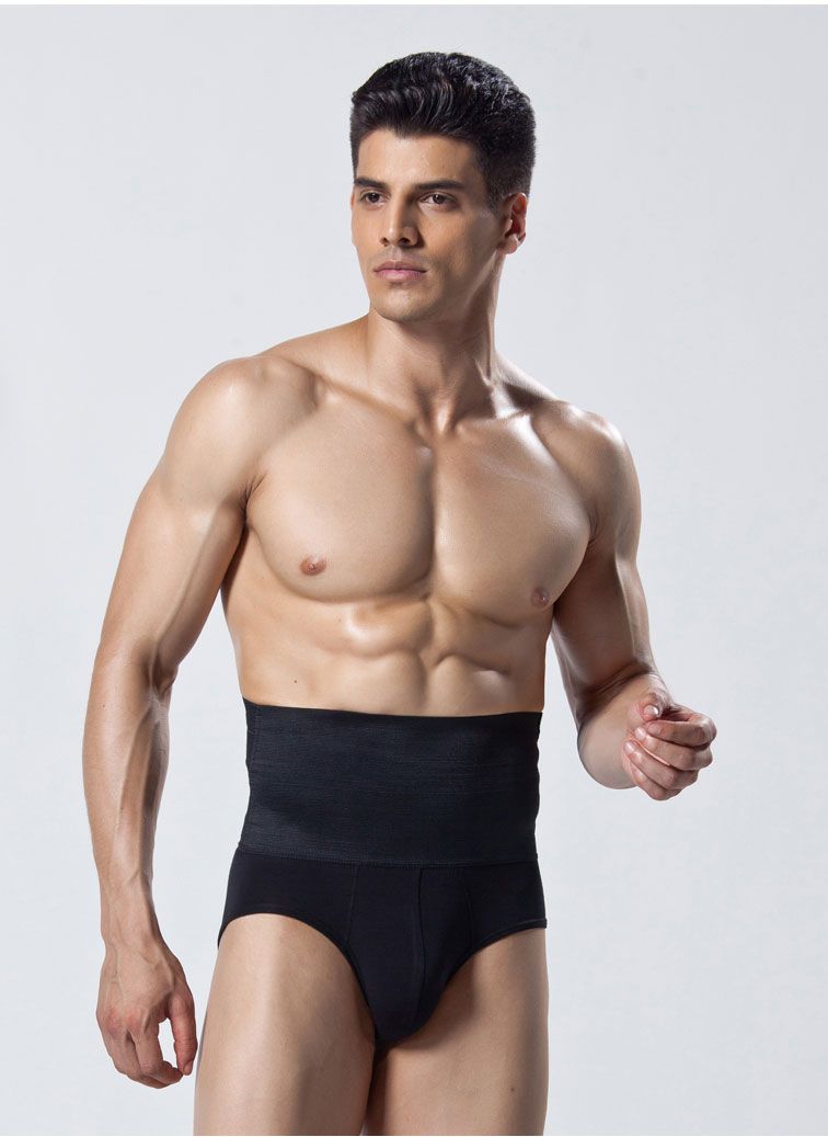 Men'S Shaping Underwear Bamboo High Waist Shaper Briefs A48 US Size S S/M M  L -Paradise Silk