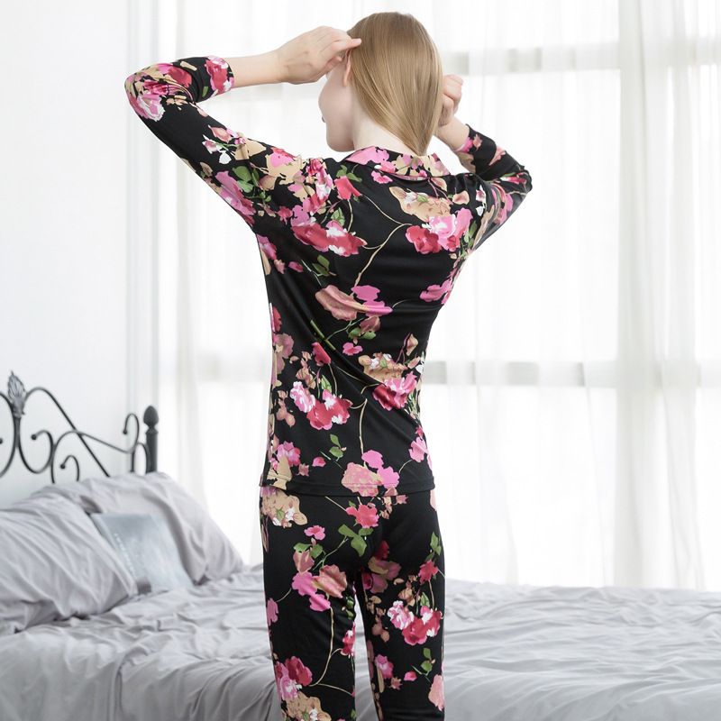 Silk best sale knit pajamas