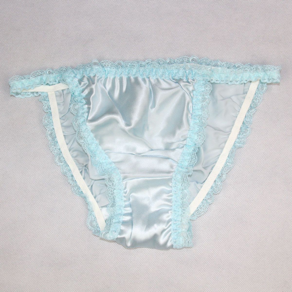 Women's Pure Silk Lace String Bikinis Panties Lot 3 pairs in One
