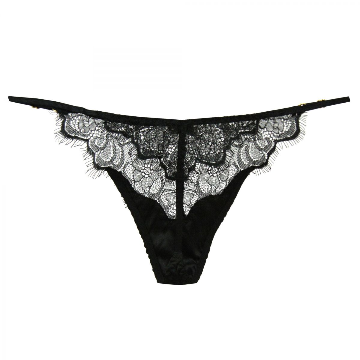 Lady's Silk Spandex Low Rise Lace Thong SN030 -Paradise Silk
