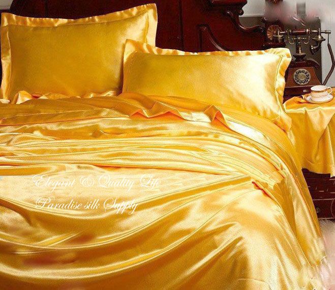 16.5MM Pure Silk Fitted Flat Pillowcases 4pcs Sheets Set