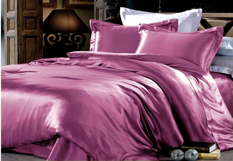 16.5MM Pure Silk Seamless Bedding Duvet Cover Pillowcases 3pcs Set