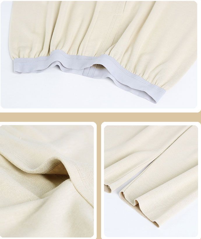 Mens Thermal Pants Natural Silk Blend Seamless Self-heating Slim Fit Thick Long Base Bottom