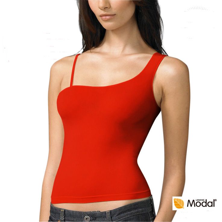 Women's Underwear Modal Sexy One Shoulder Shirt Top 8303