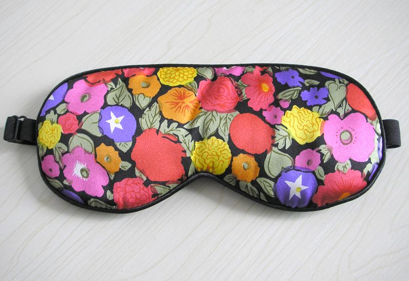 1 New Silk Floral Eye Mask Eyeshade Sleep Relaxation