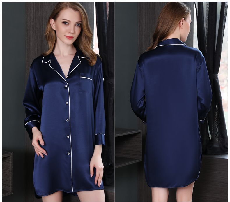 womens silk nightshirts