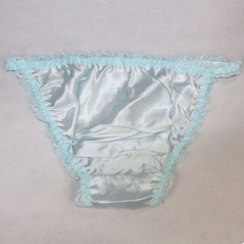 Women's Pure Silk Lace String Bikinis Panties Lot 3 pairs in One Pack