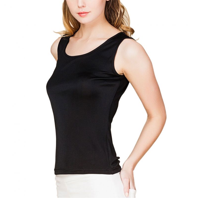 100% Silk Knit Womens Tank Top Sleeveless Tanktop For Women -Paradise Silk