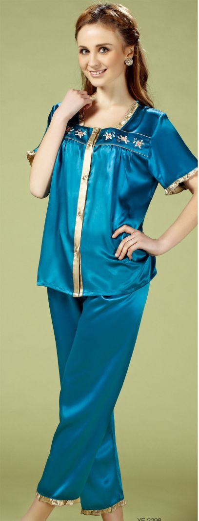 Pure 16.5mm Silk Ladies Pajamas Short Set Size  YR2298