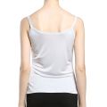Pure Silk Knit Womens Lacy Camisole Tank Top back side