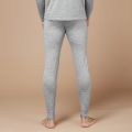 Men's Silk Cashmere Blend Pants Light Gray Back