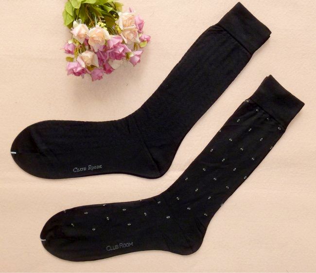 One New Black  Long Boot Socks Made by Natrual Silk Fitted 24-26