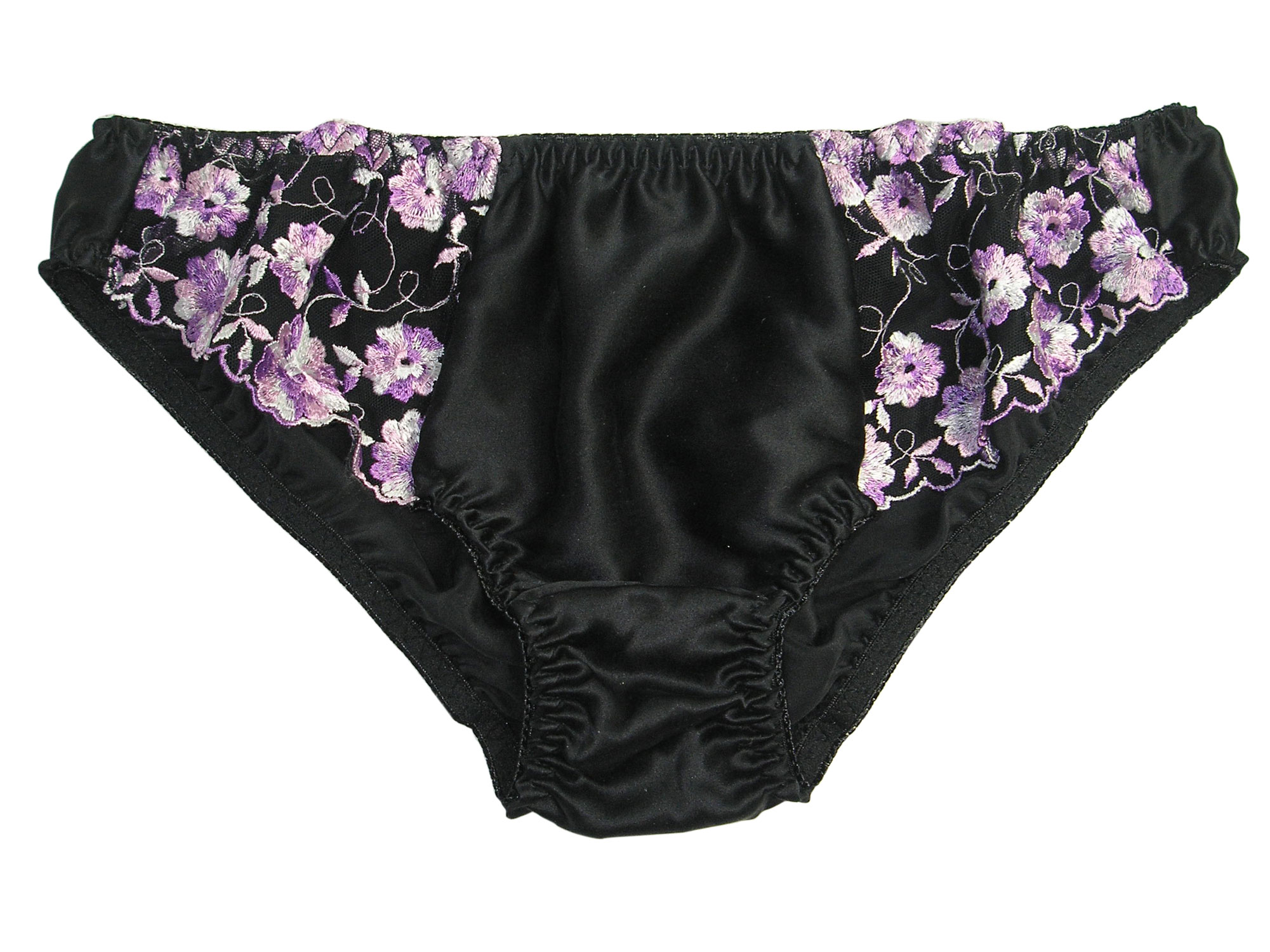 Womens Briefs Panties 100% Silk Low Rise With Lace S M L XL XXL | eBay